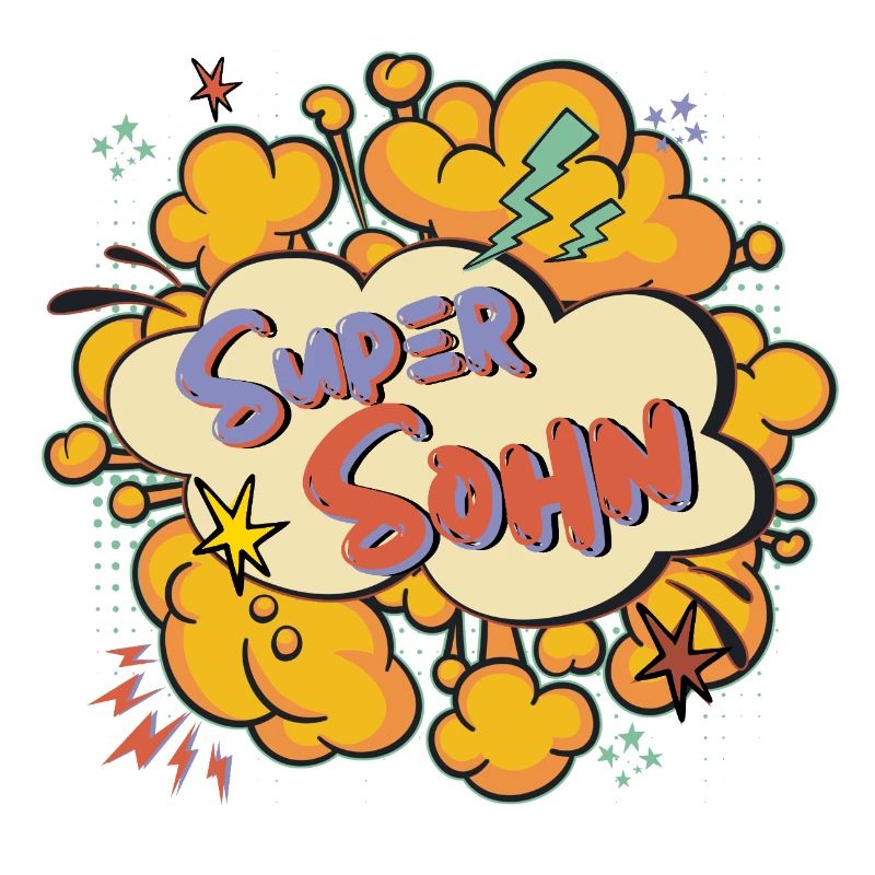 Super Son: Colorful Comic Print