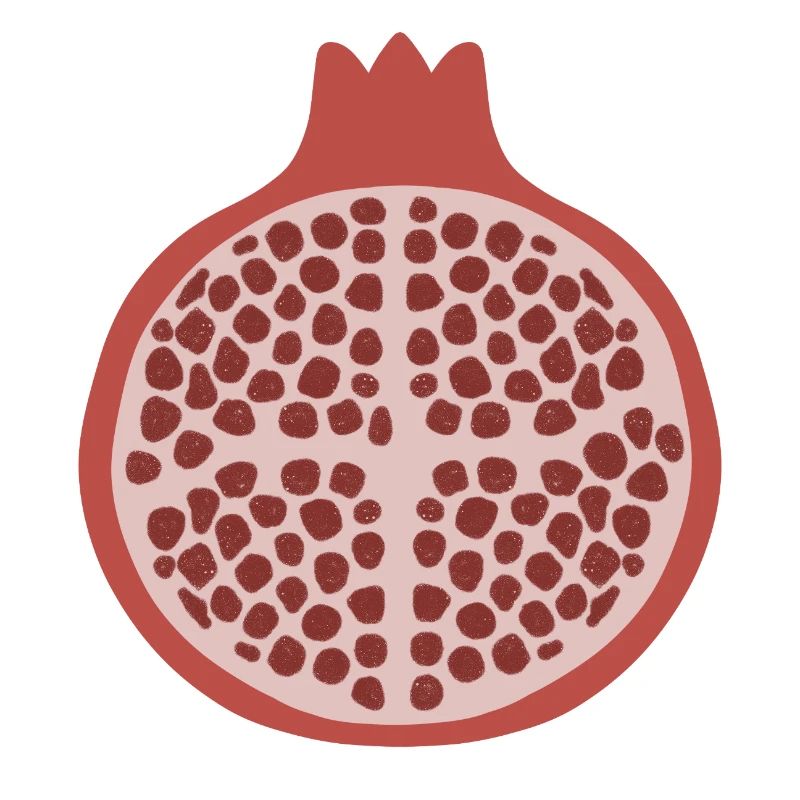 Pomegranate Half