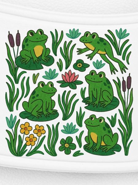 Verdant Frog Pond Scene