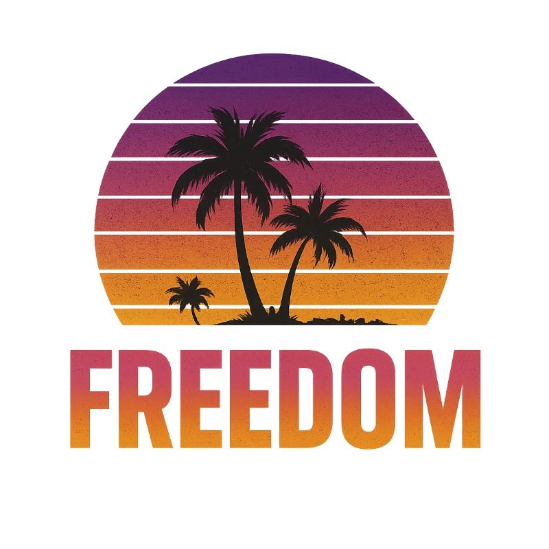 Coucher de soleil sur la liberté