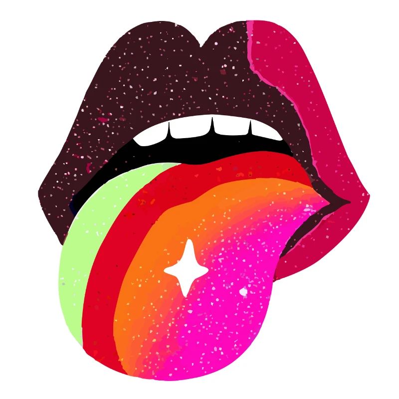 Prismatic Tongue Pop Lips
