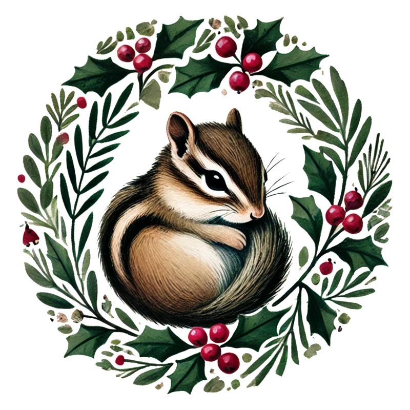 Stechpalmenkranz Eichhörnchen Charm