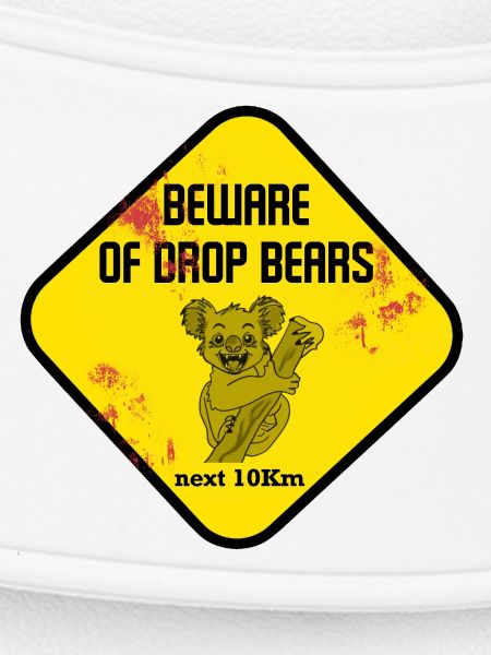 Warnschild Drop Bears