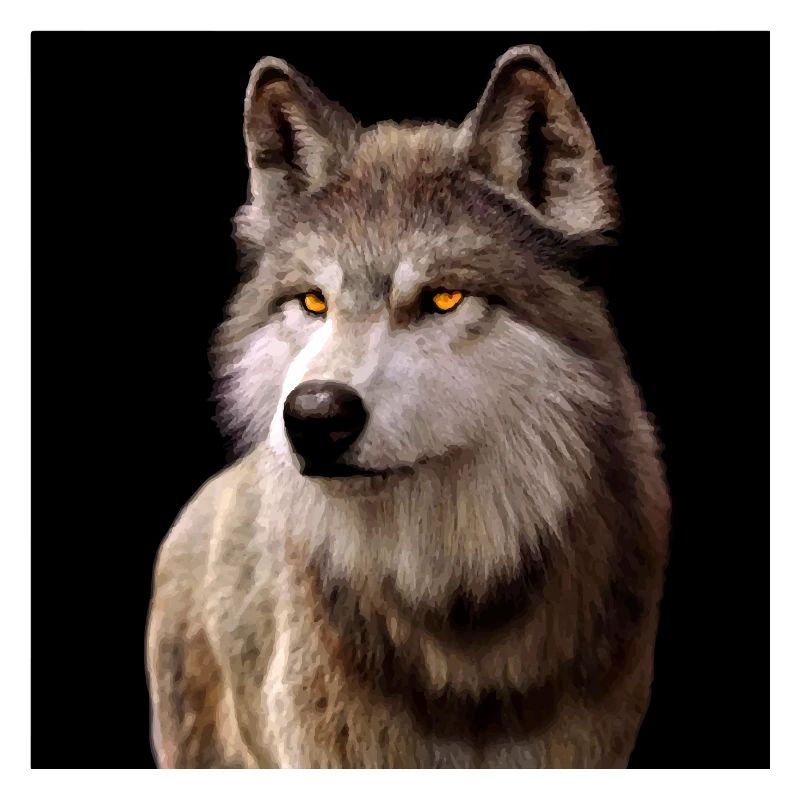 Wolfsblick Bernstein im Dunkel