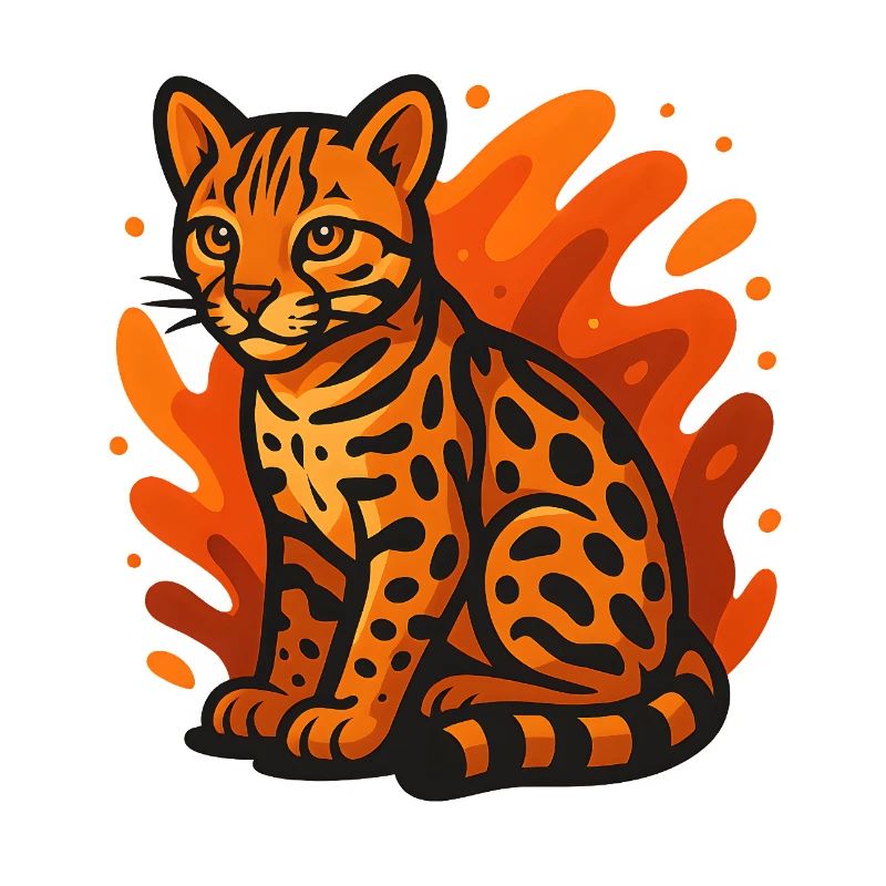 Flaming Ocelot