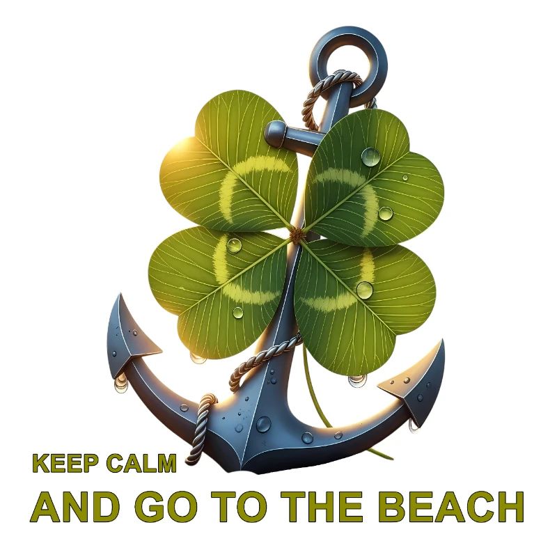 Devise de la plage Shamrock Anchor