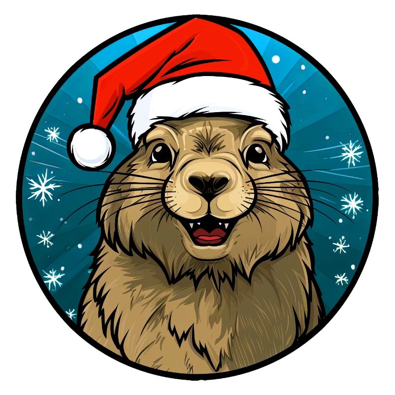 Weihnachtsmann Murmeltier