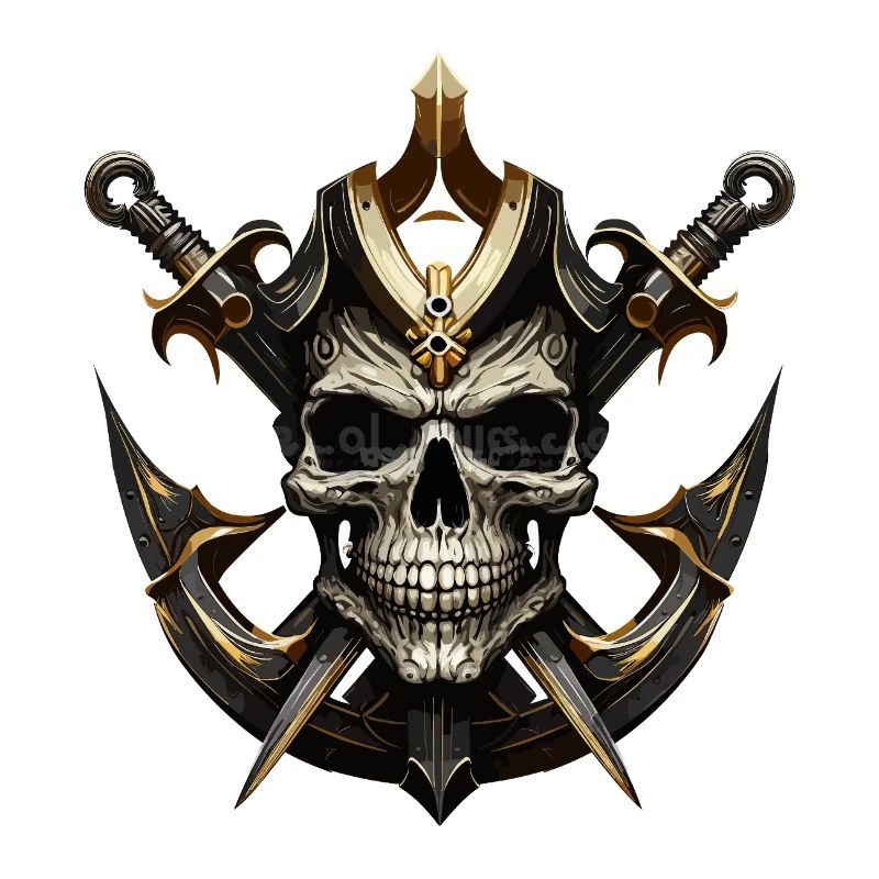 Schädelkrieger mit Schwertern