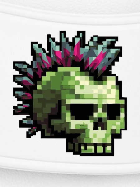 Pixel Punk Skull