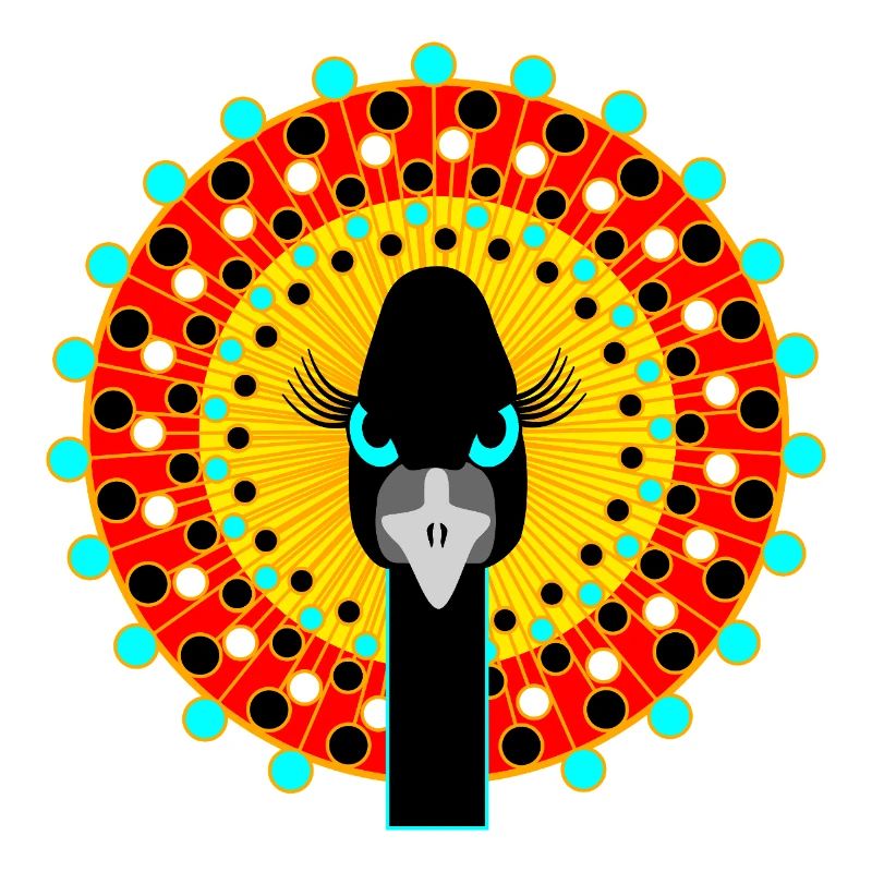 Vogel mit Attitüde.