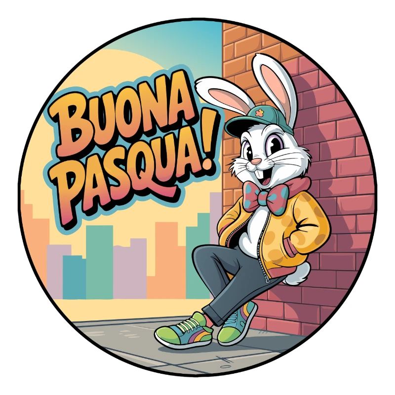Happy Easter Urban Rabbit