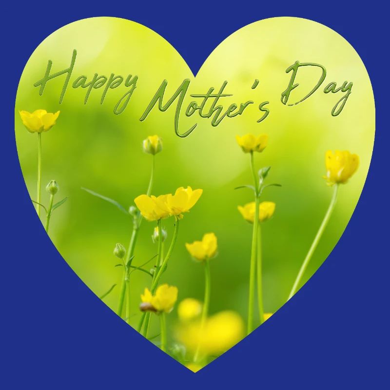 Herz mit Blumen zum Muttertag Geschenk Muttertag