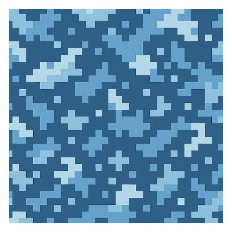 Motif de pixels bleus