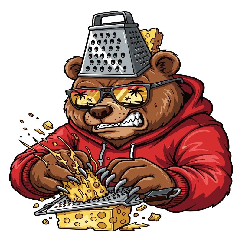 Écraseur de fromage à râpe à ours