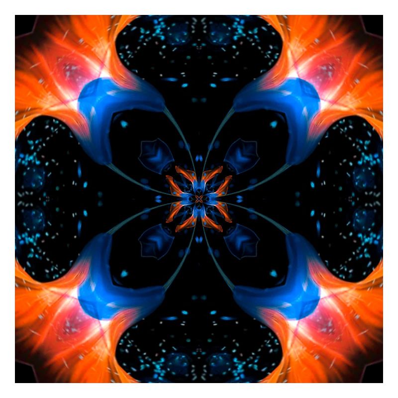 Fraktalkunst Digitale Blume