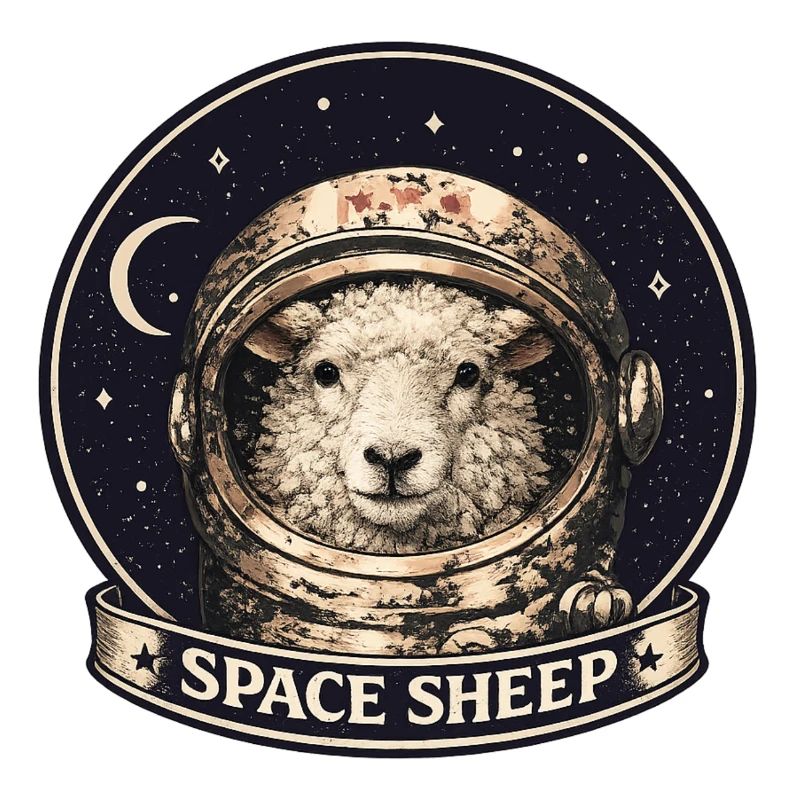 Astronaute mouton de l’espace