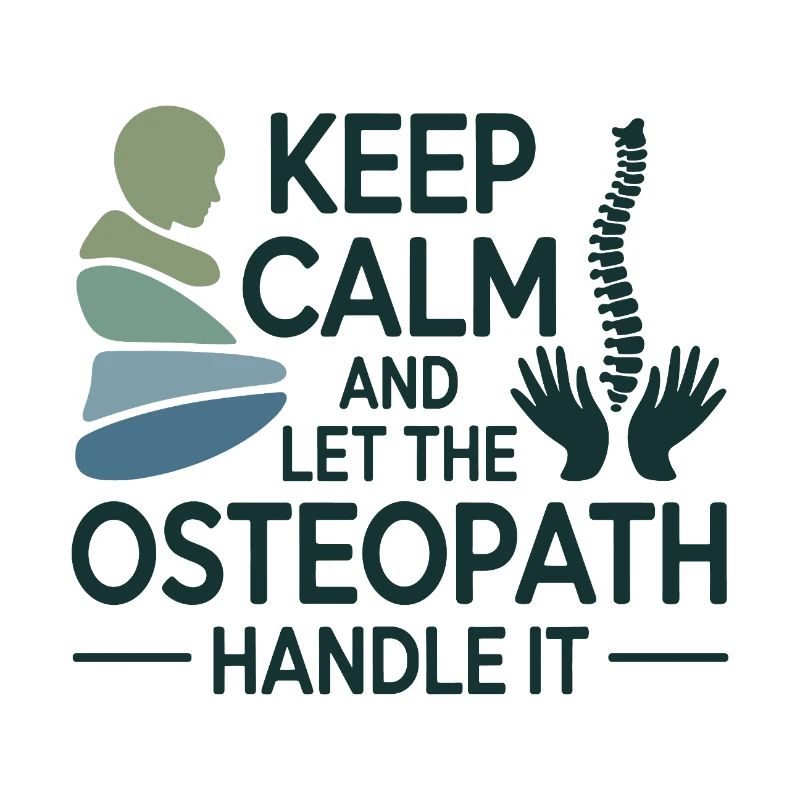Osteopath Bleib ruhig Handle Professionell