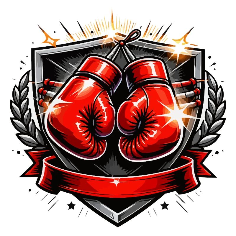 Conception de l’emblème du gant de boxe