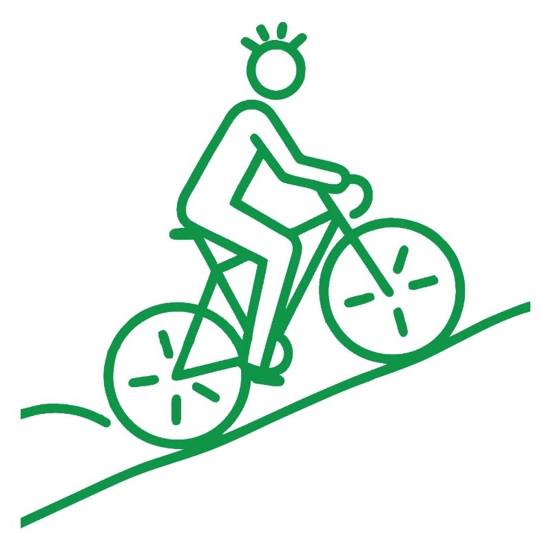 Minimalist bicycle motif
