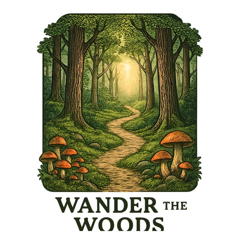 Waldpfad Wander durch den Wald