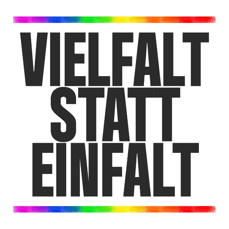 Vielfalt statt Einfalt – Regenbogen / Gay, CSD