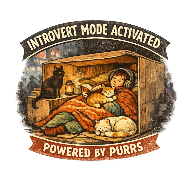Mode introverti activé Nuit Chaleureuse pour chat
