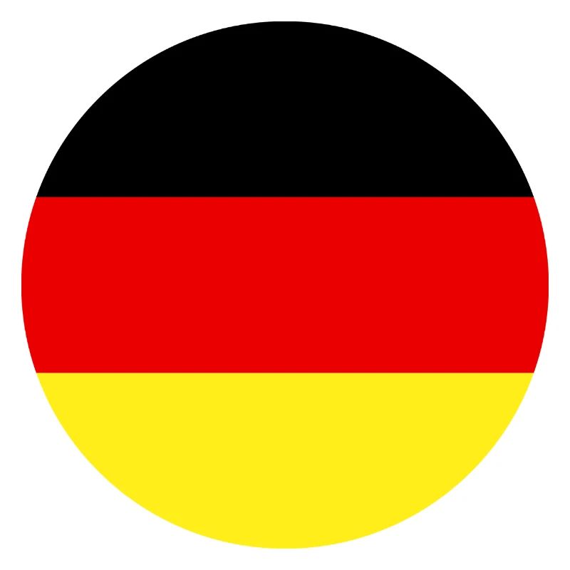 Round German flag