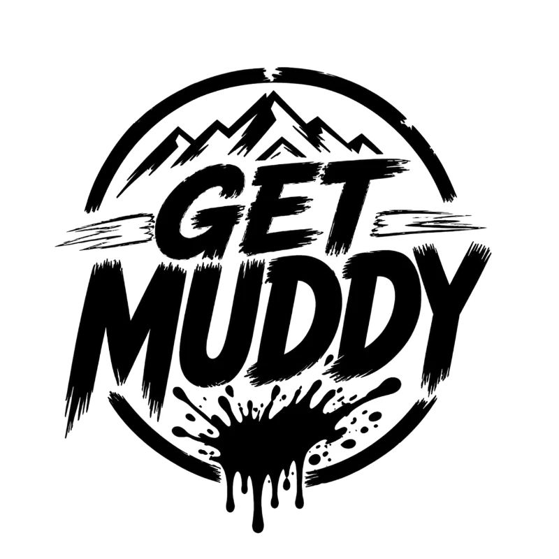 Get Muddy - Logo noir