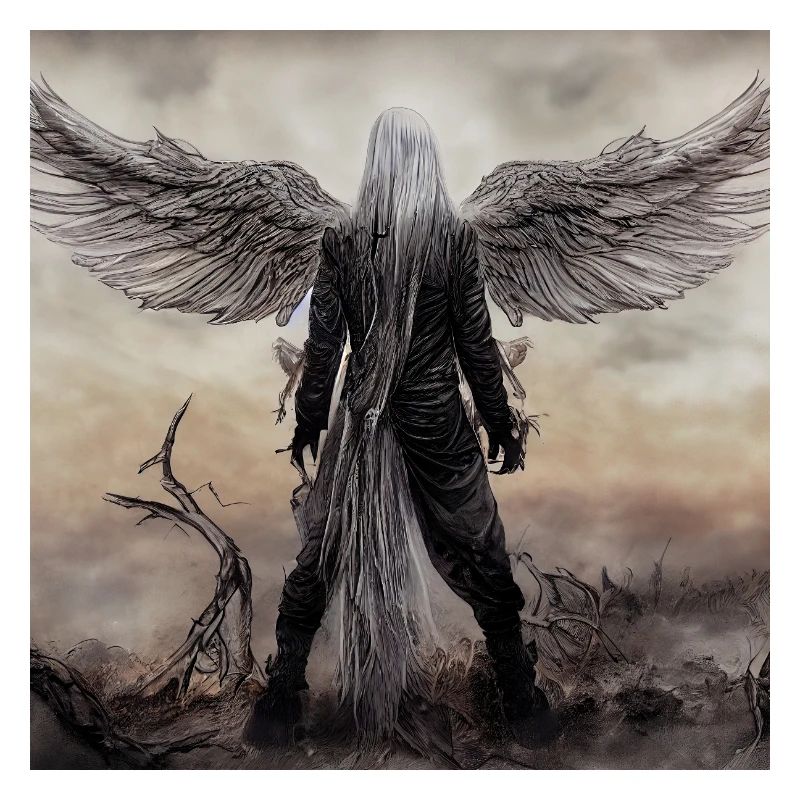 Winged Guardian in the Mist