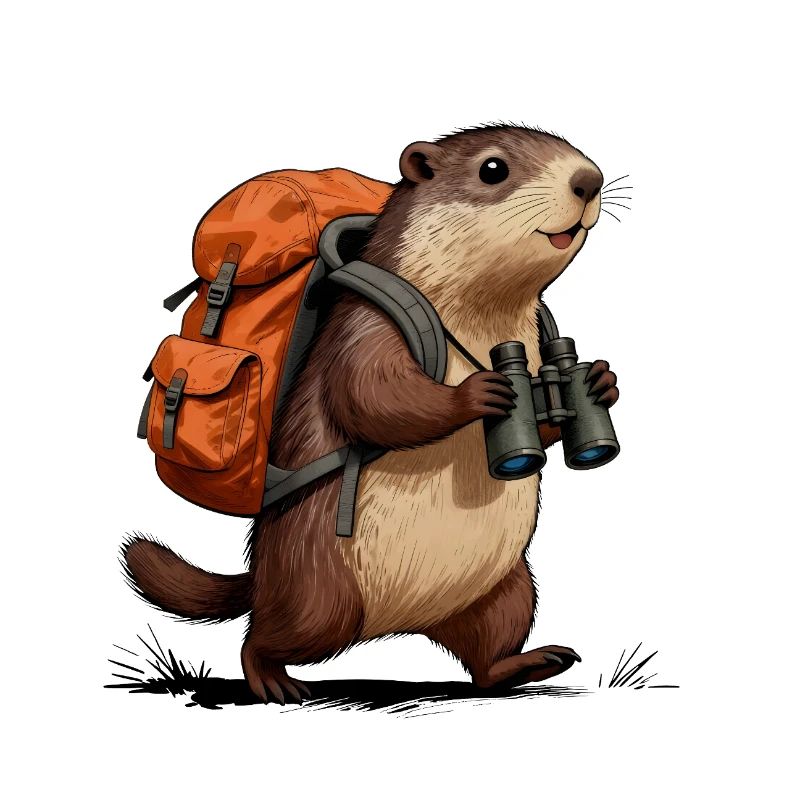 Exploring marmot otter hiking