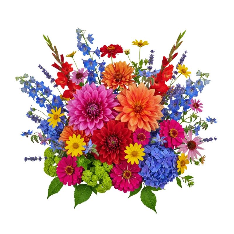Explosion de Fleurs – Bouquet d’été coloré