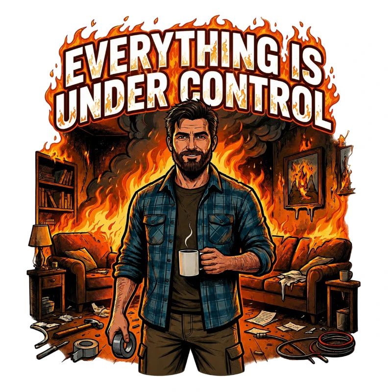 Everything Is Under Control Funny Sarcastic Chaos