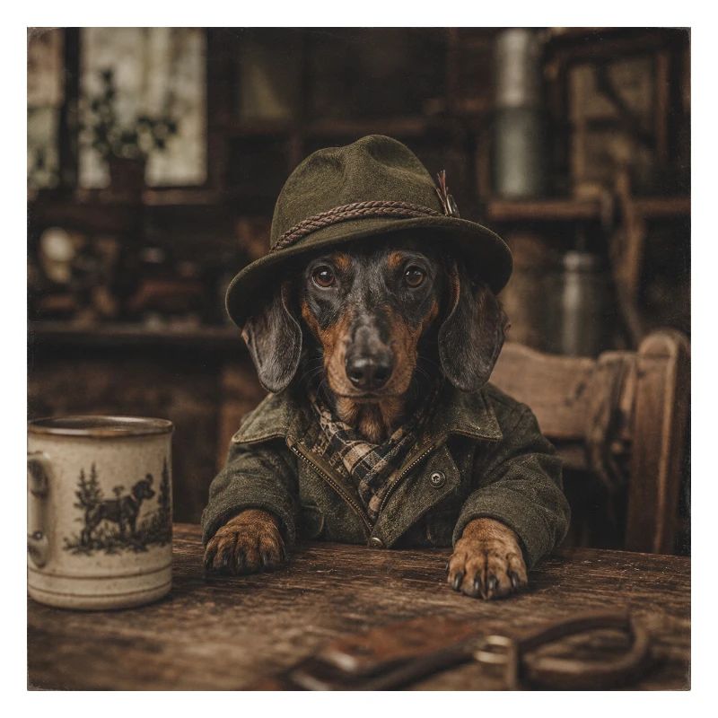 Le teckel sur le terrain de chasse – chasse dans le style