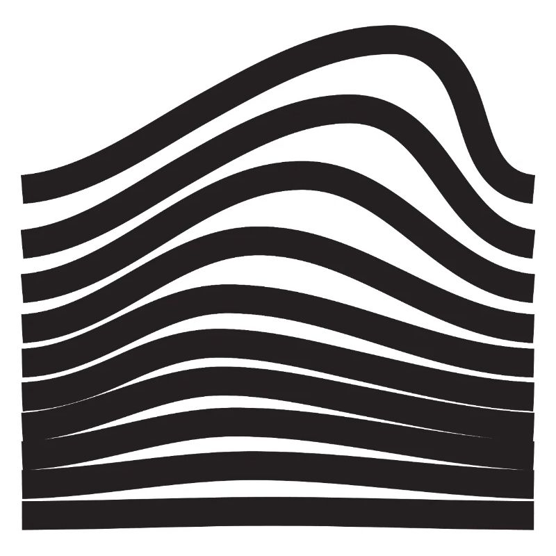 Conception audacieuse des lignes ondulées