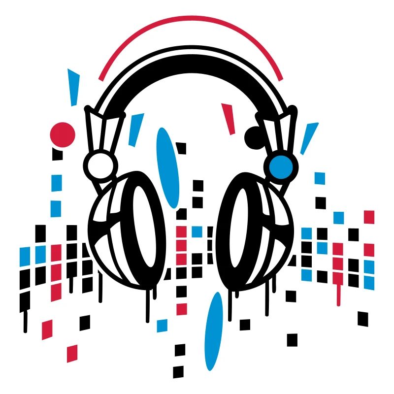 Kopfhörer Equalizer Zeichnung