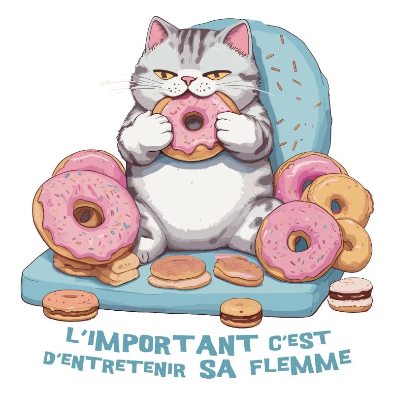 Foodie cat that eats donuts! humor