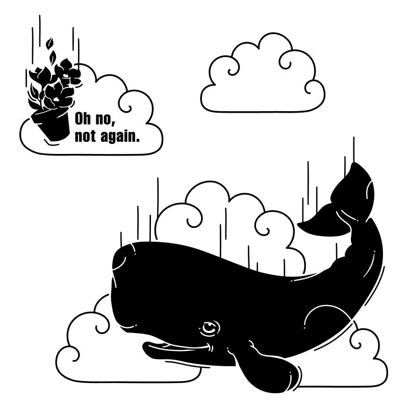 Pétunia et baleine