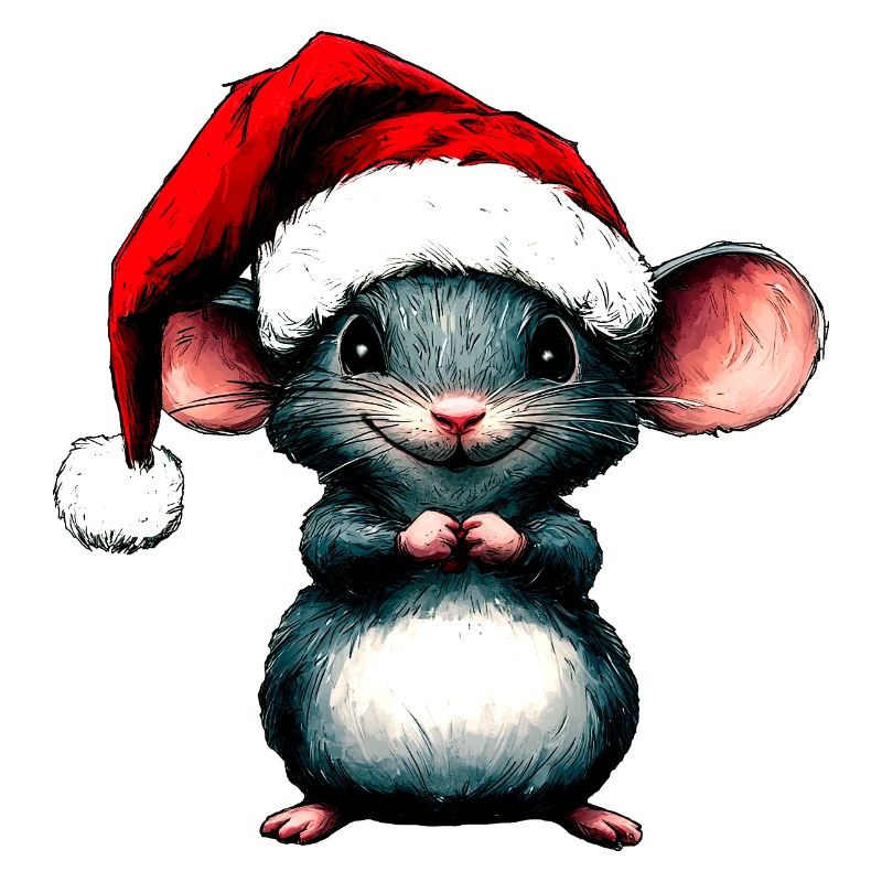 Mäuse Weihnachten / Weihnachtsmann Maus