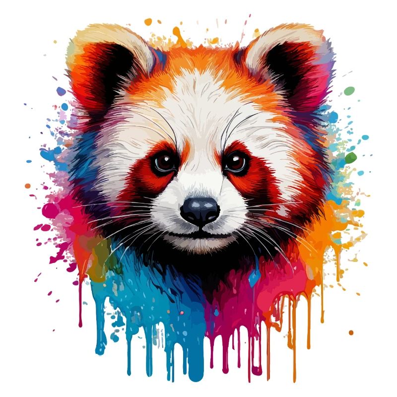 Explosion de Panda Aquarelle