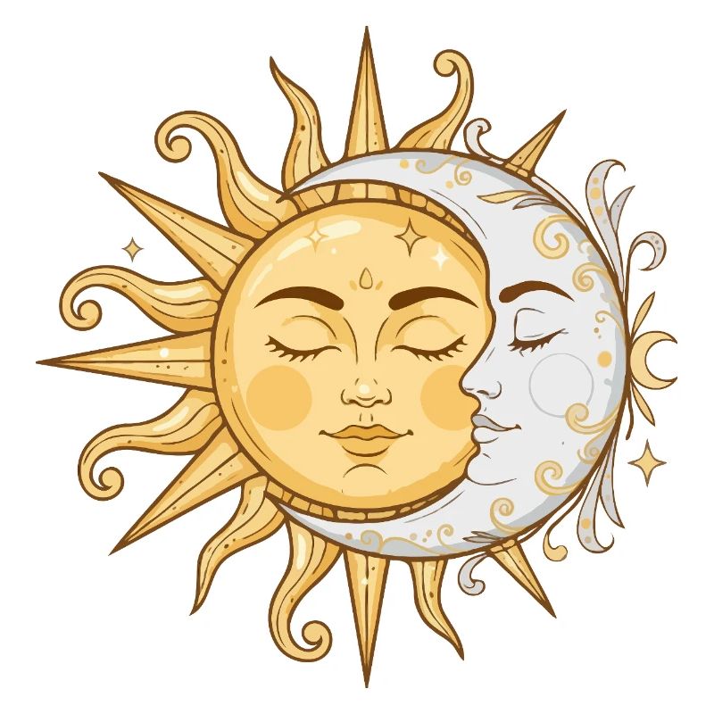 Sun and Moon Faces