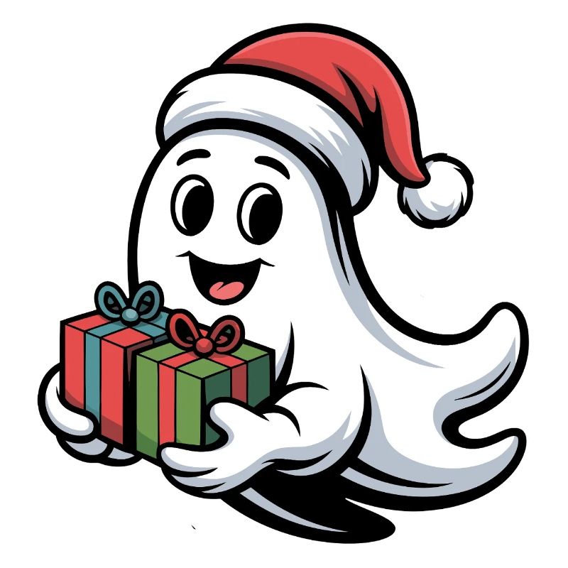 Weihnachtsgeist mit Geschenken