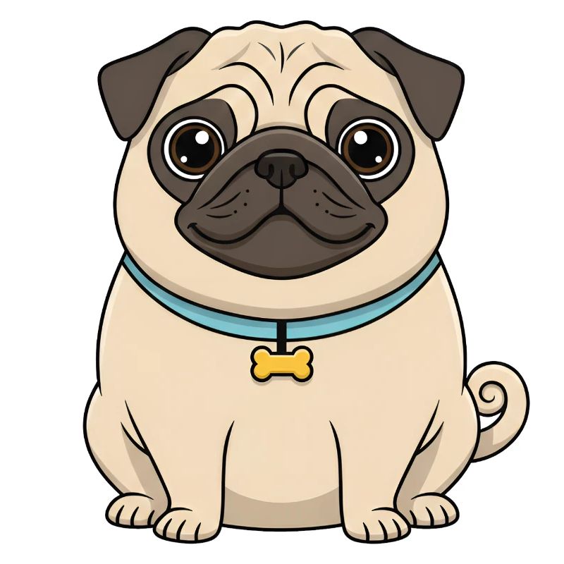Cute Pug