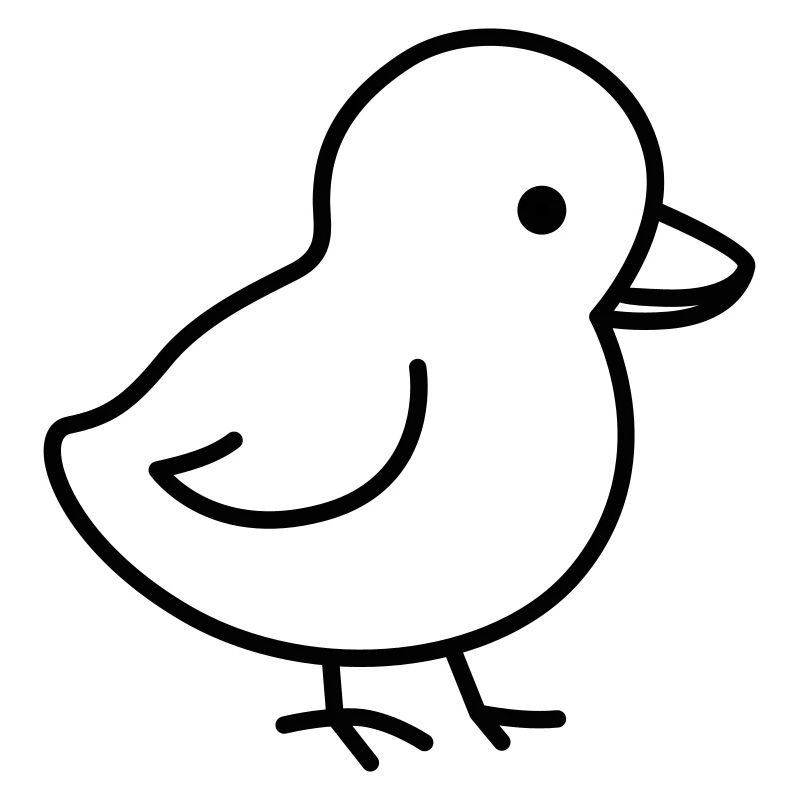 Un petit poussin mignon, adapté à Pâques