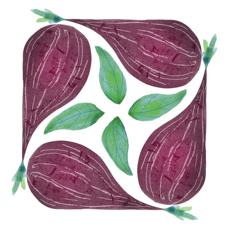 Red Onion Pattern