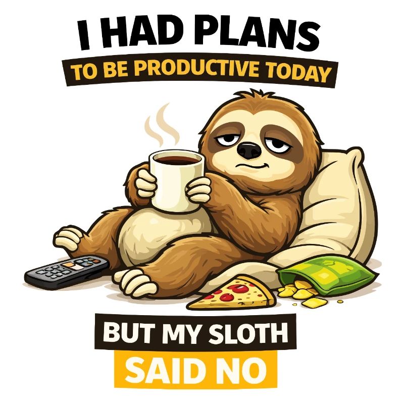 Productive Sloth Coffee Break