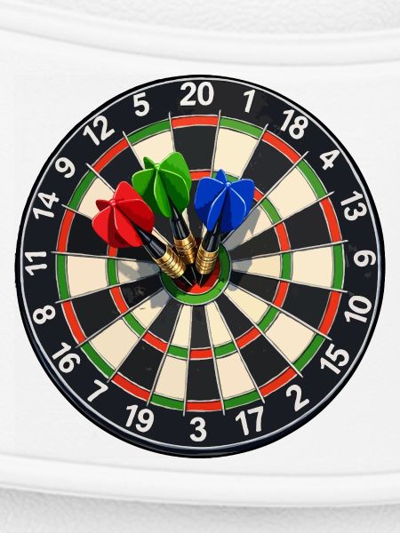 Dartboard Bullseye Three Darts