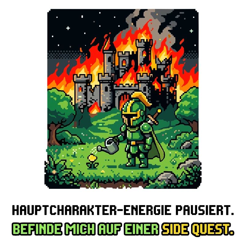 Side Quest Pause Gaming Spruch