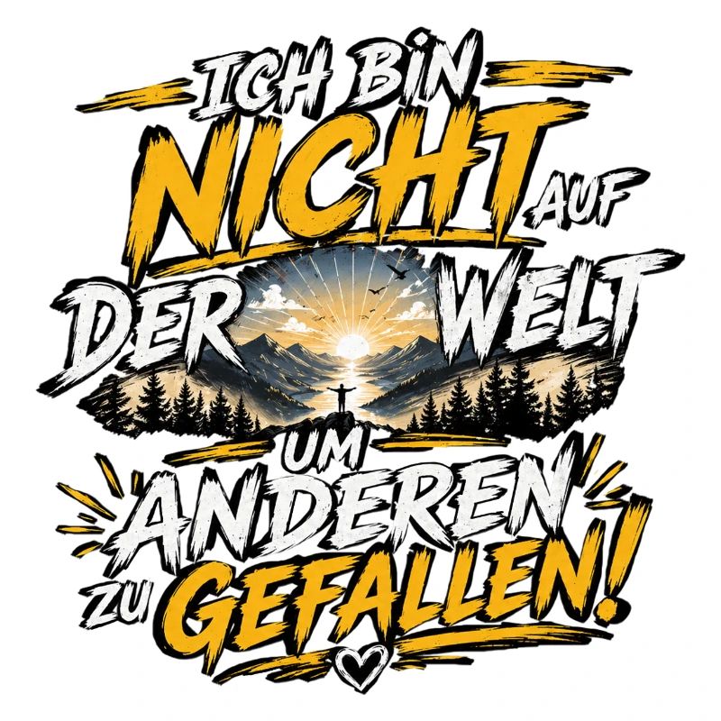Ich bin nicht auf der Welt um zu gefallen