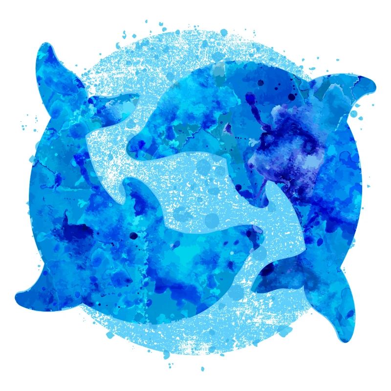 Dolphins (watercolors)