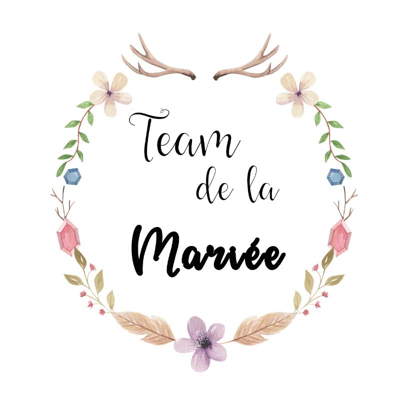team de la mariée boho